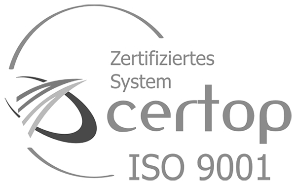 Certop ISO 9001 zertifiziert